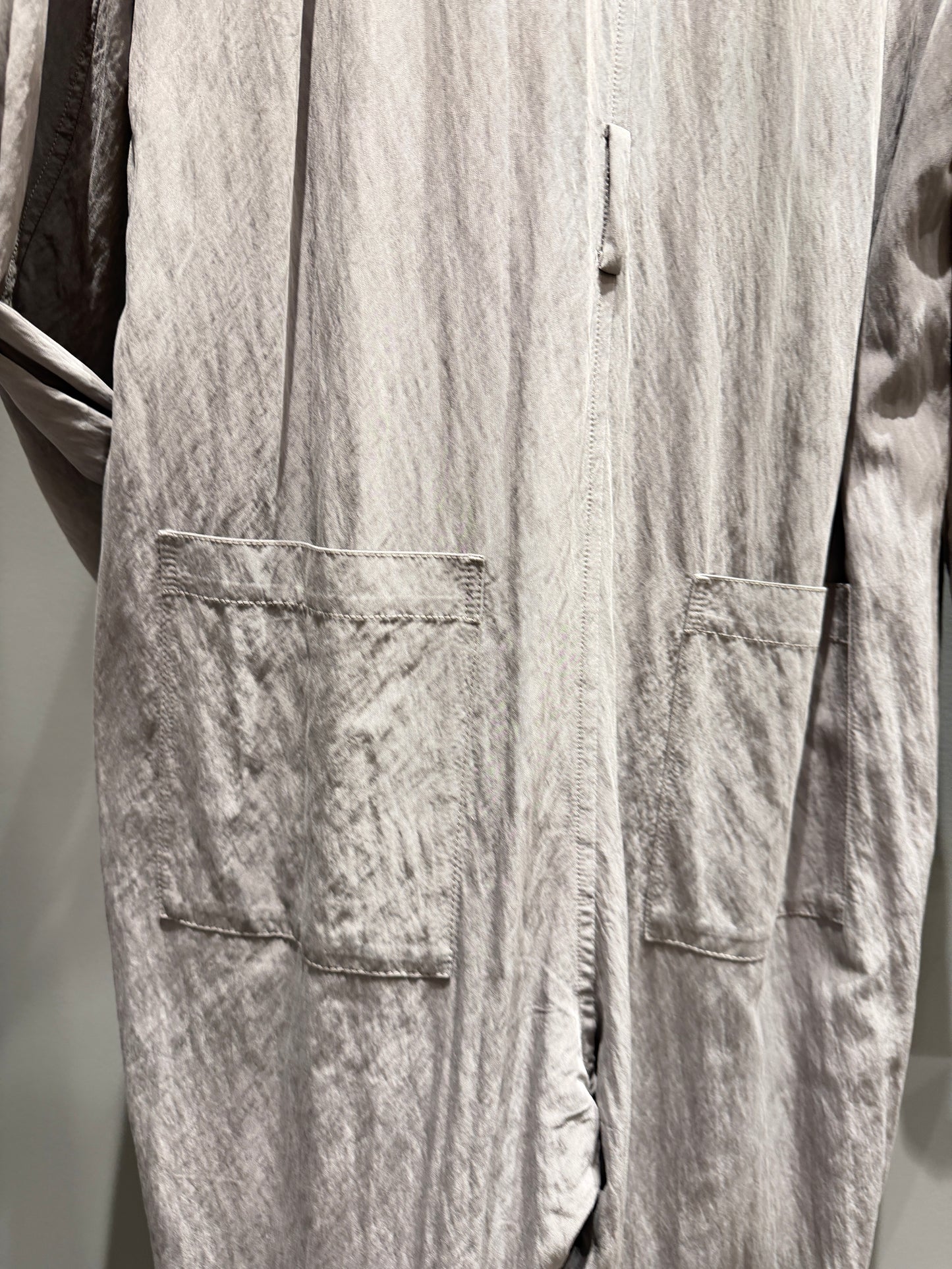 【YENN】ノーカラーZIPオールインワン