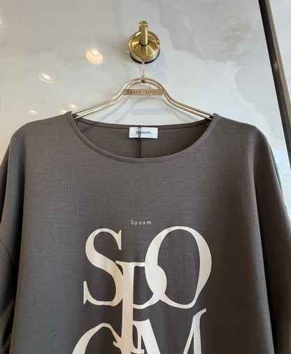 ［Spoom］SPOOM ロゴプリント ロングスリーブTシャツ