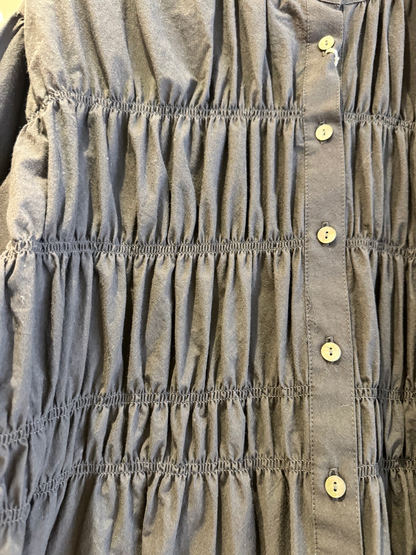 コットンシャーリングブラウス