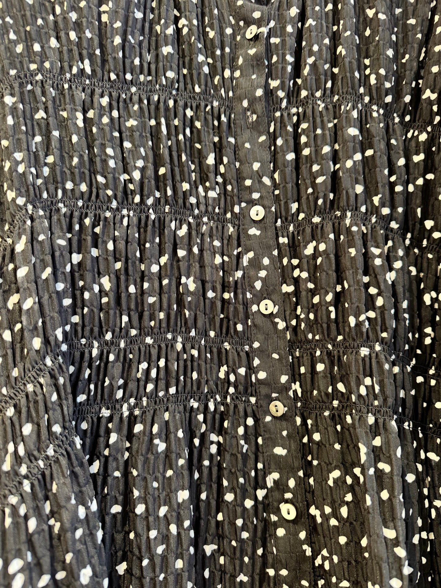 コットンシャーリングブラウス