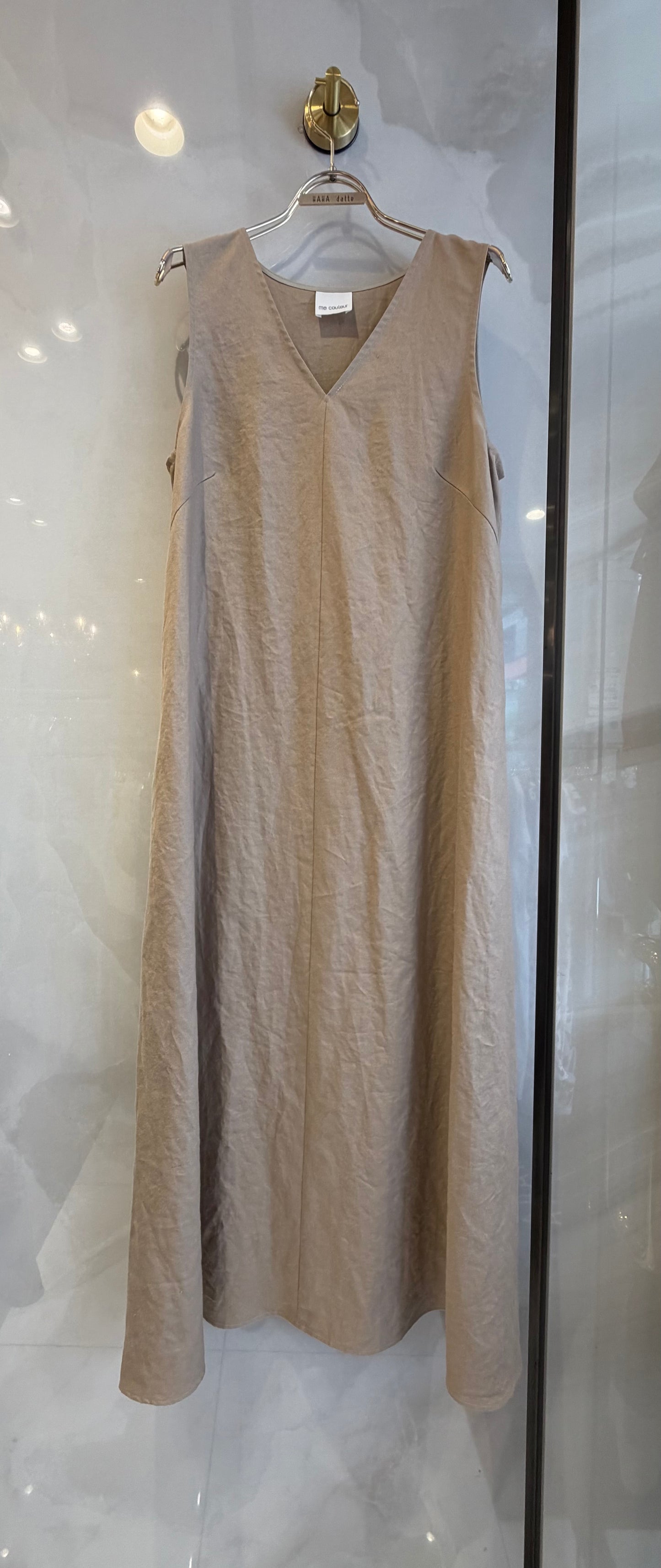 ［me couleur］Aラインノースリーブワンピース