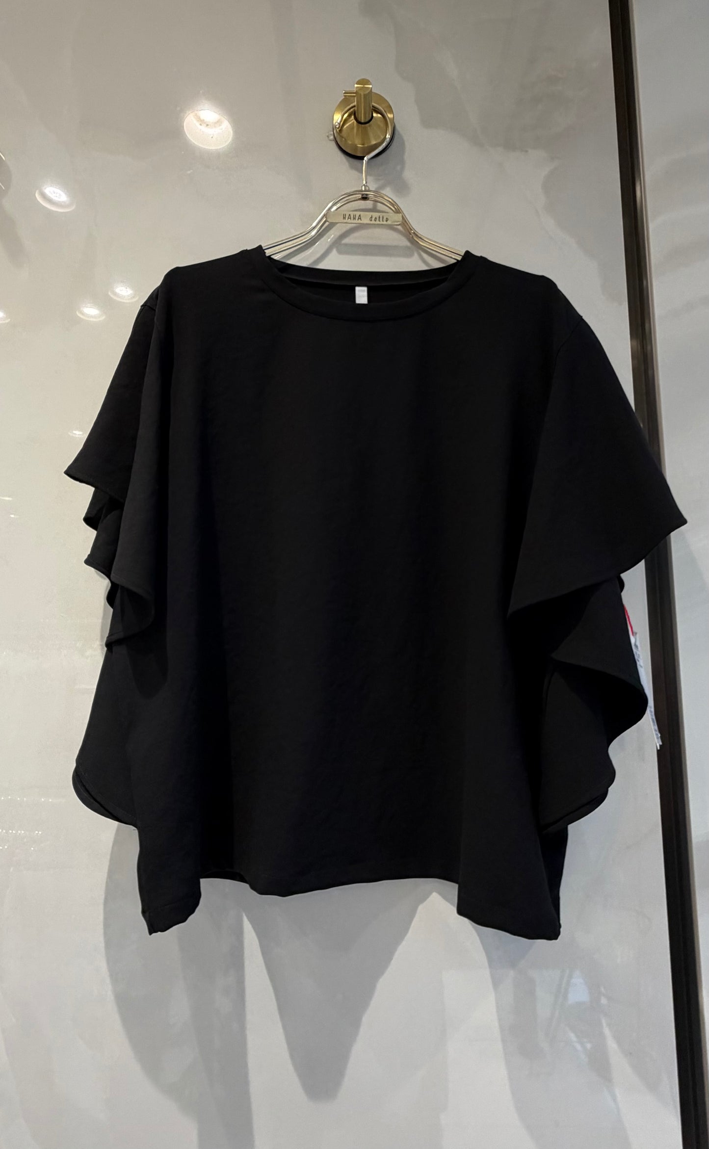 ［Dignite collier］ラッフルスリーブTシャツブラウス