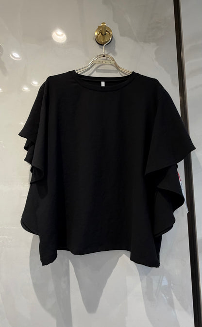 ［Dignite collier］ラッフルスリーブTシャツブラウス