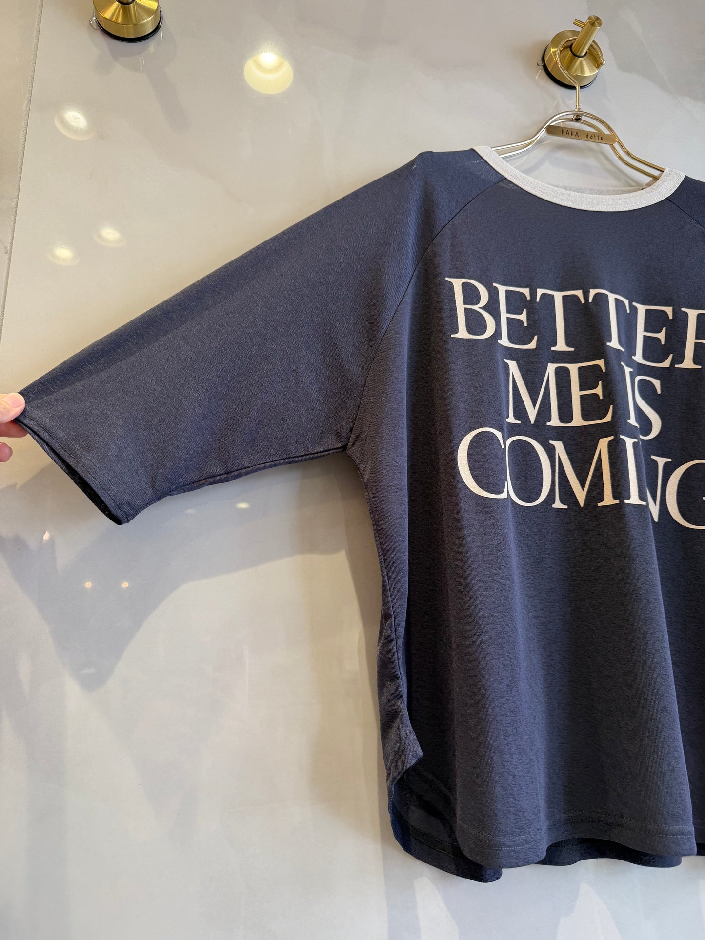 シースルーロゴTシャツ