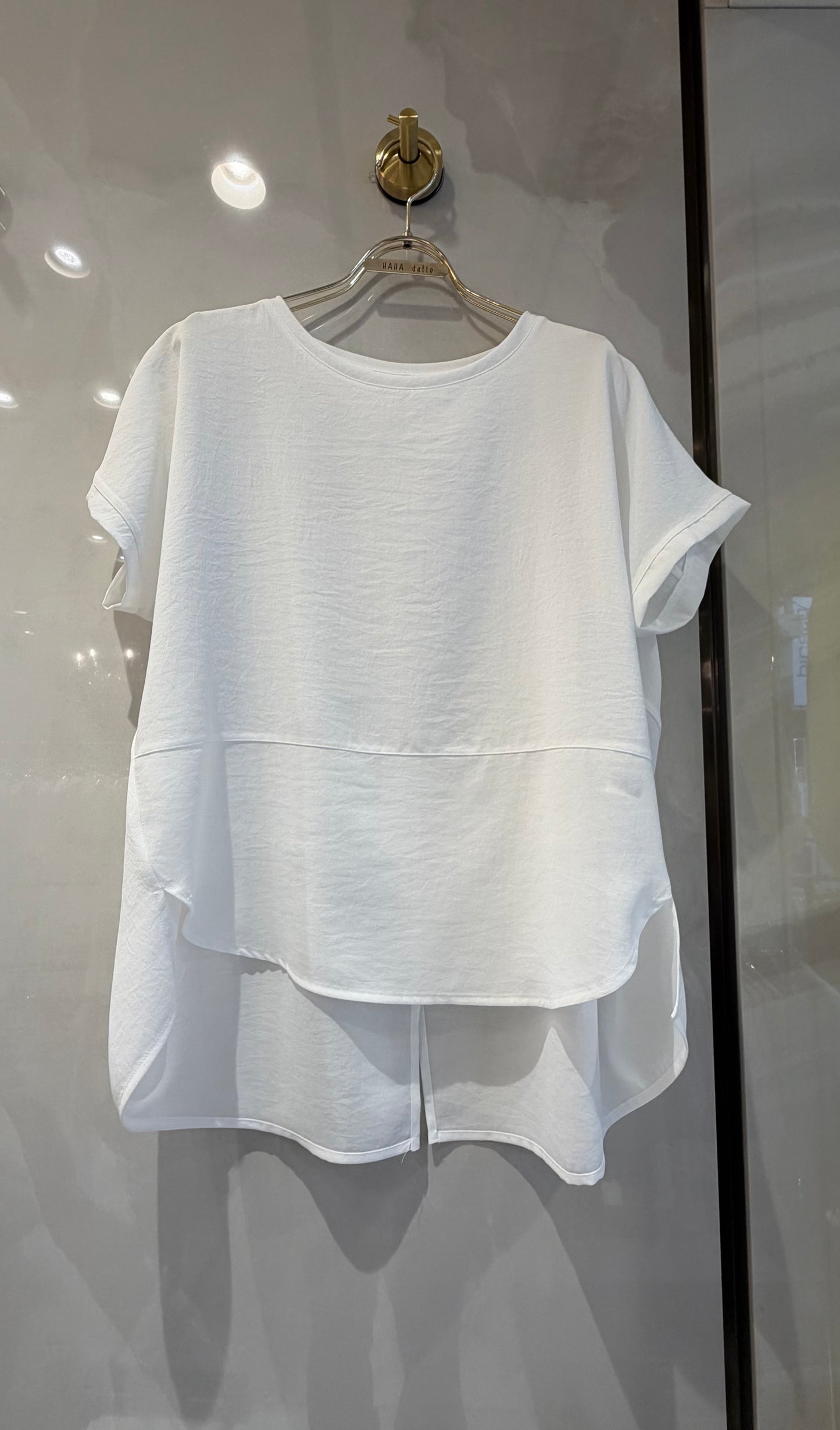 ［Digngte collier］裾切り替えTシャツブラウス