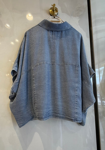 ［BLUE FRONCE］ドルマンデニムシャツ