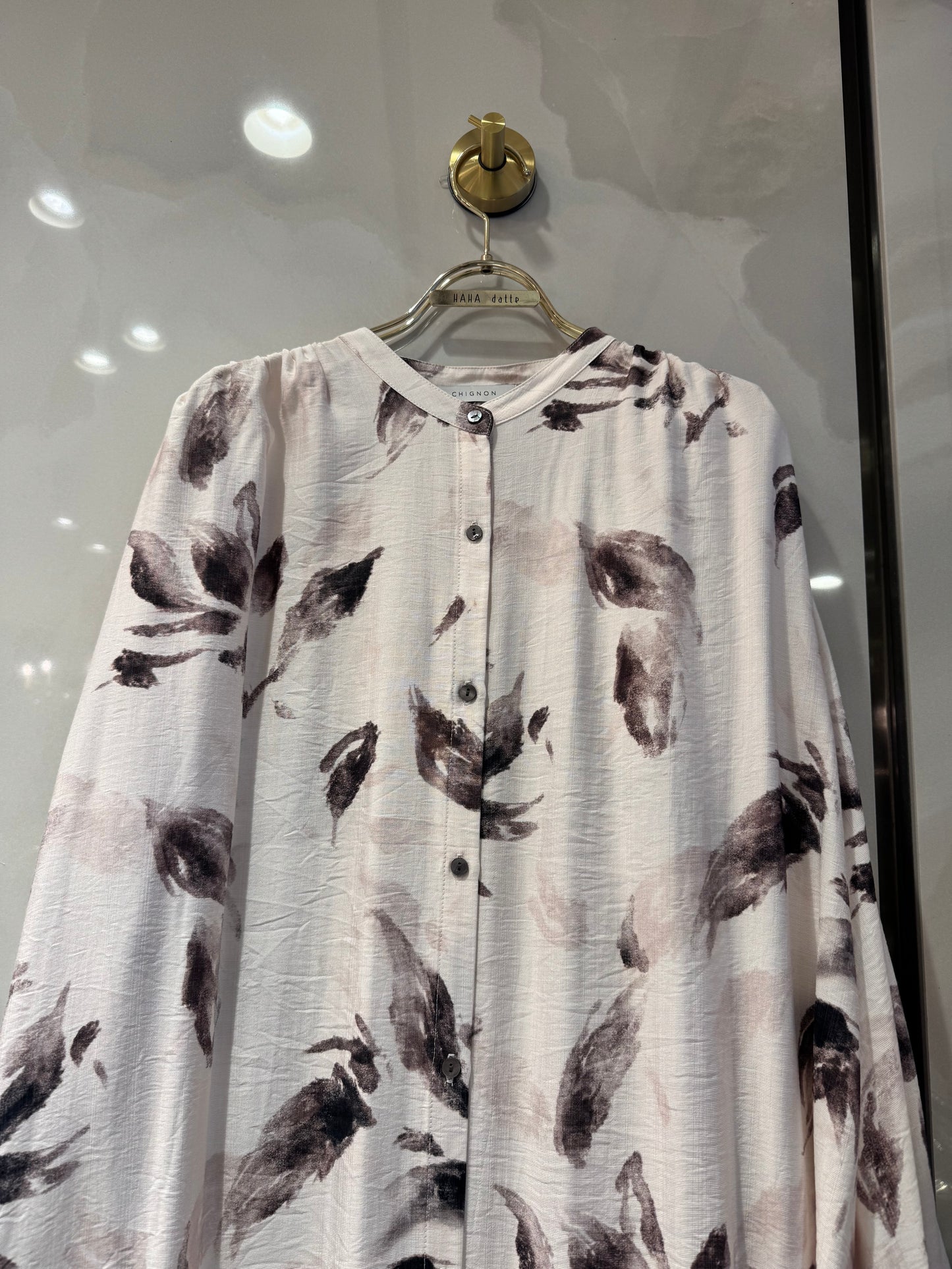 ボタニカル柄ロングワンピース