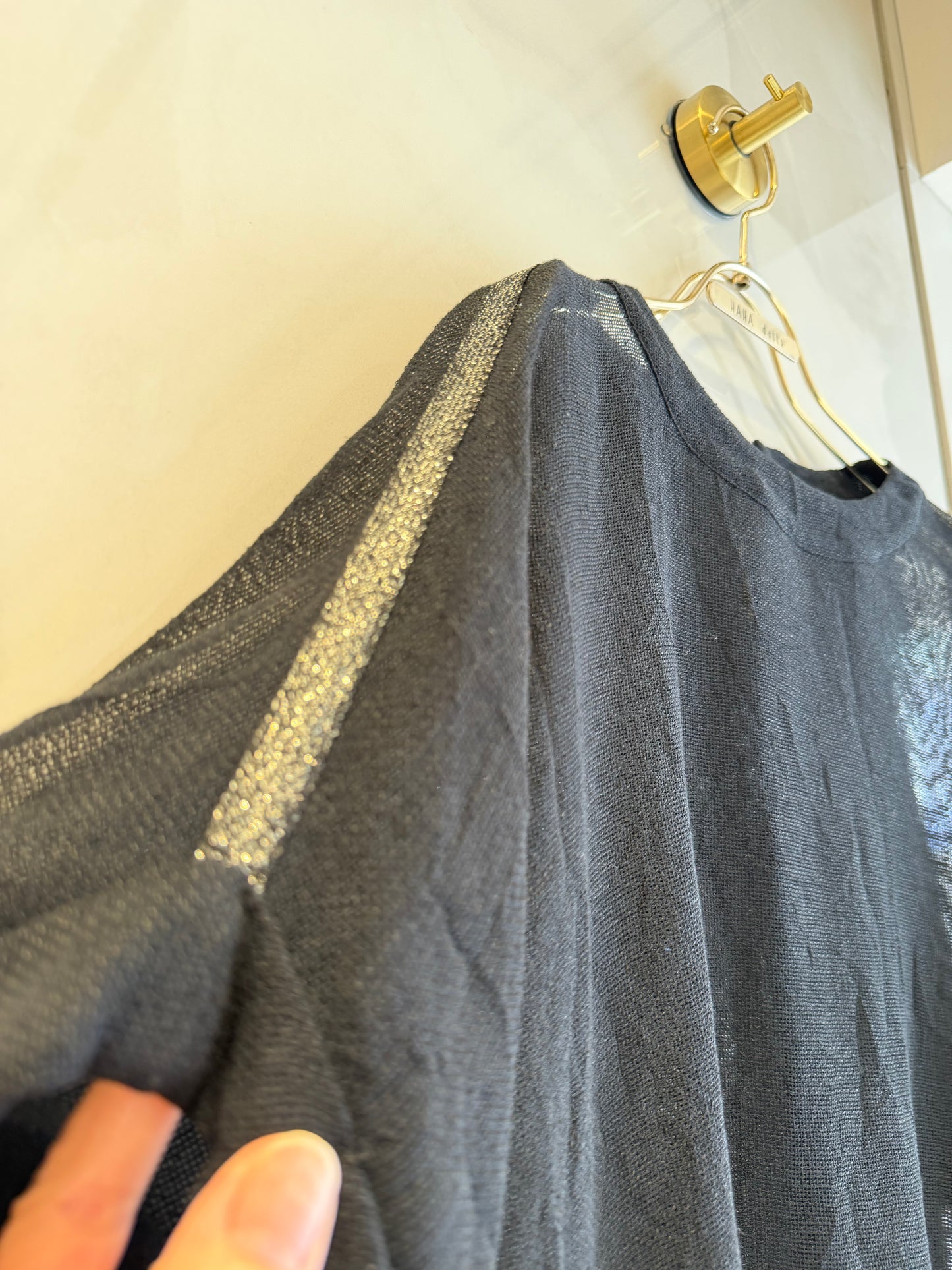 ［BLVE FRONCE］肩ラインのメッシュTシャツ