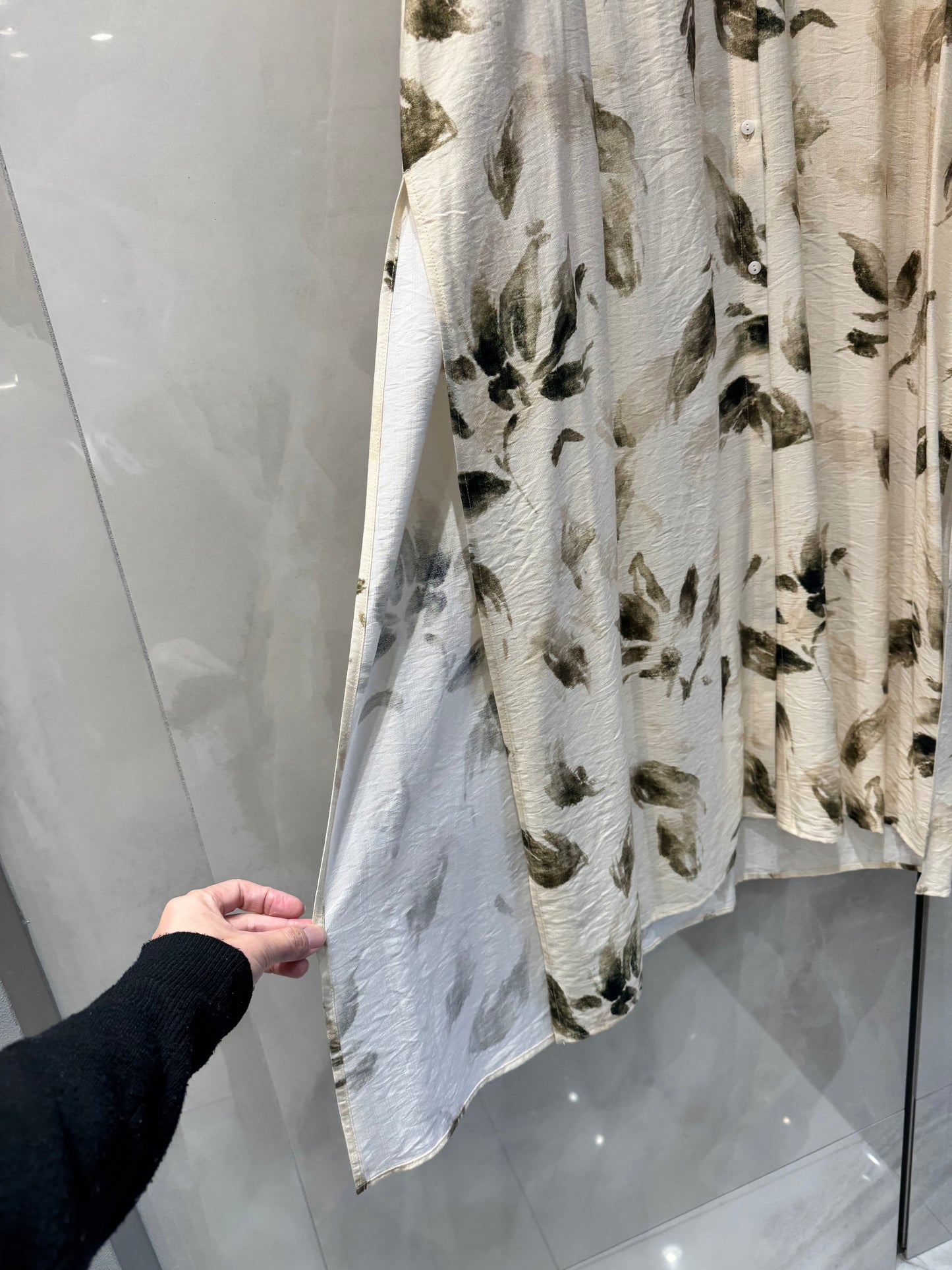 ボタニカル柄ロングワンピース