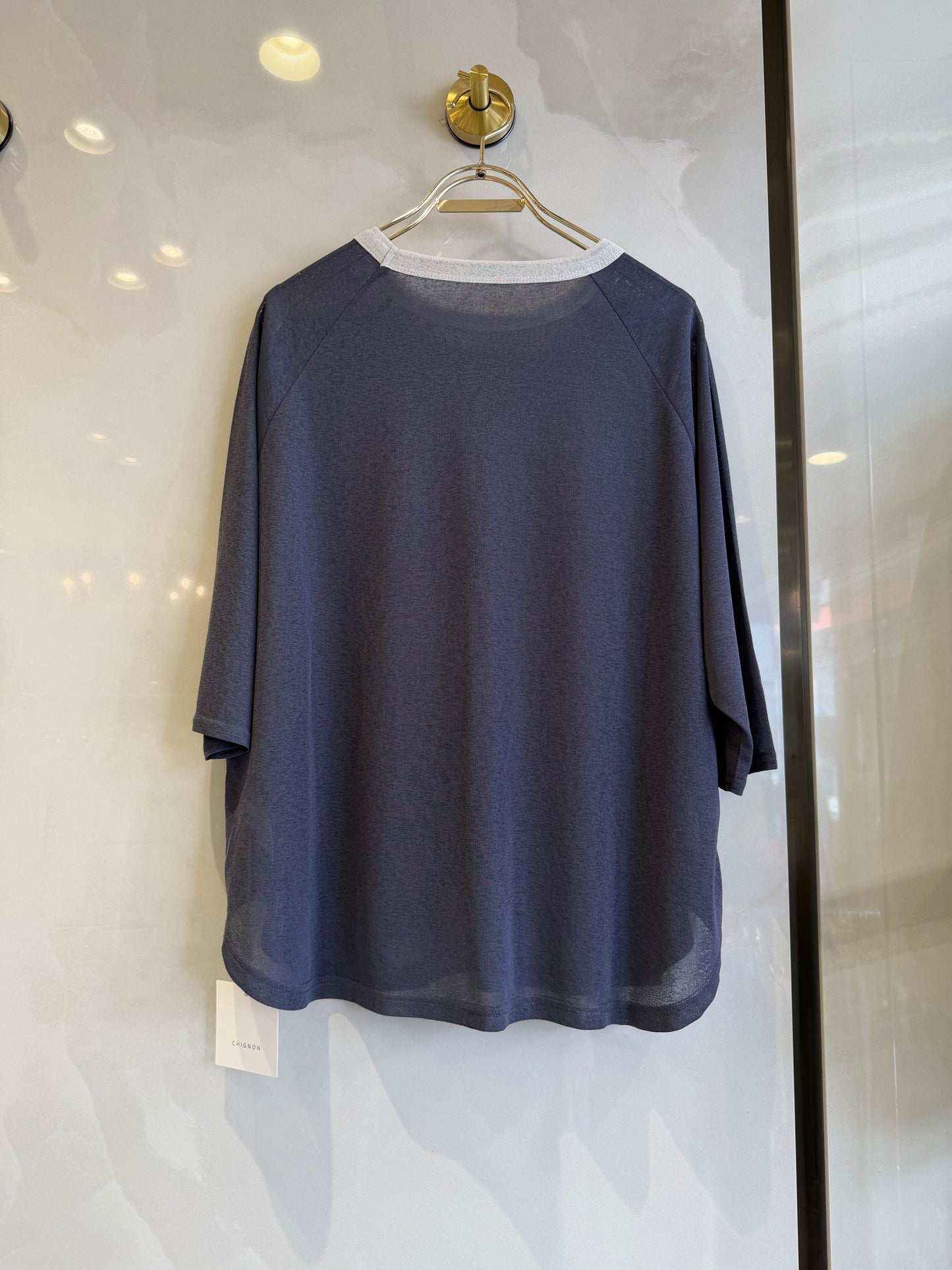 シースルーロゴTシャツ
