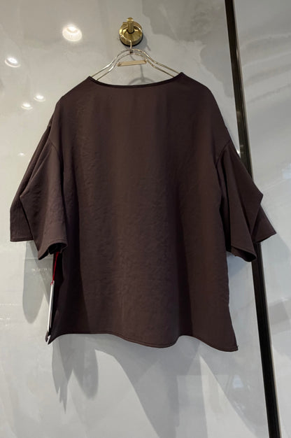 ［Dignite collier］フレアスリーブTシャツブラウス