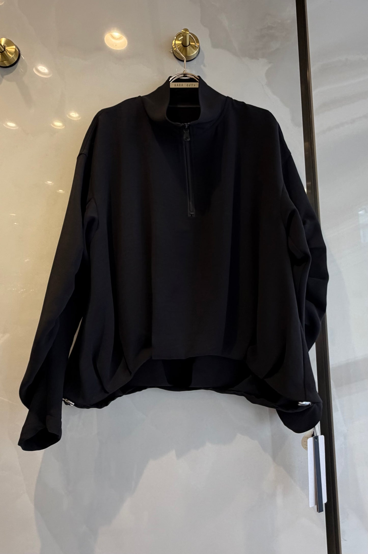 ［BLVE FRONCE］ハーフジップ ドロストプルオーバー