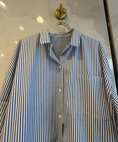 ［BLVE FRONCE］バックデザイン ストライプシャツ