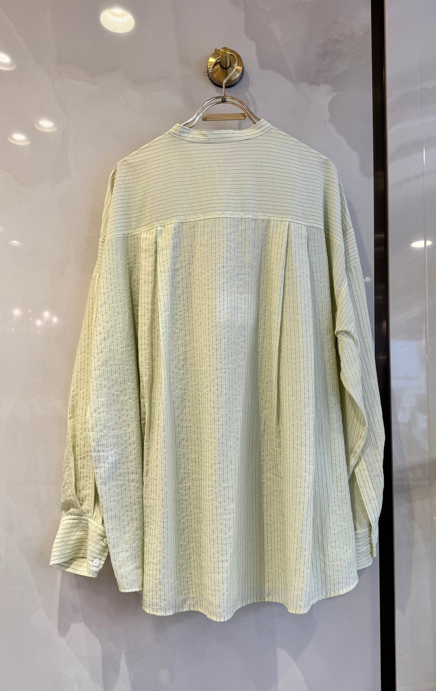 ストライプロングシャツ