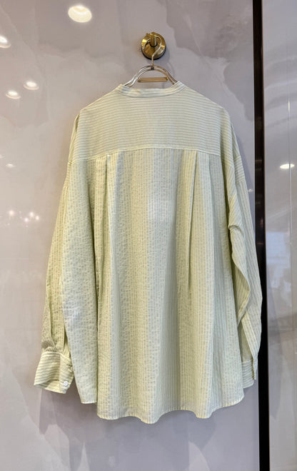 ストライプロングシャツ
