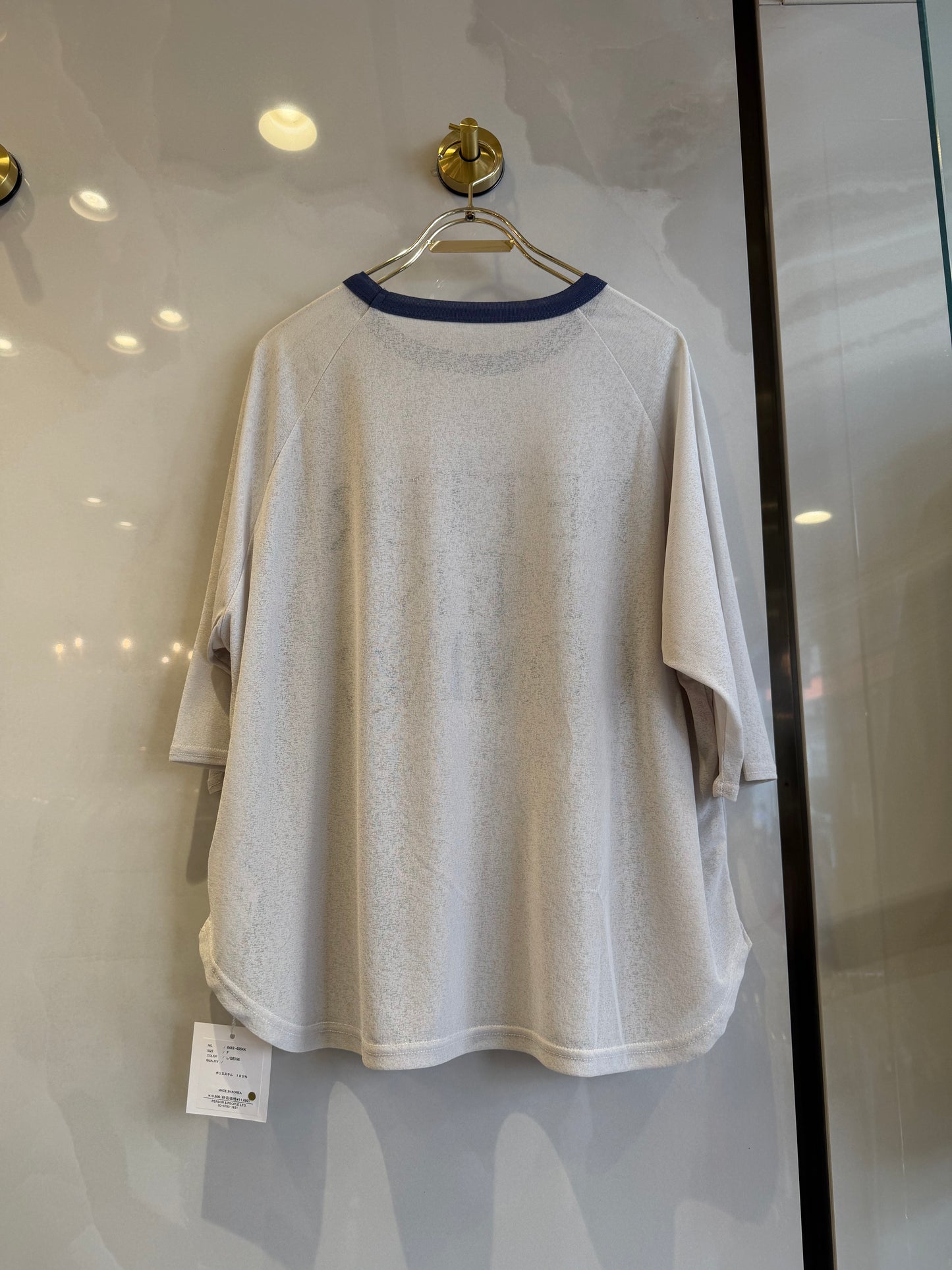 シースルーロゴTシャツ