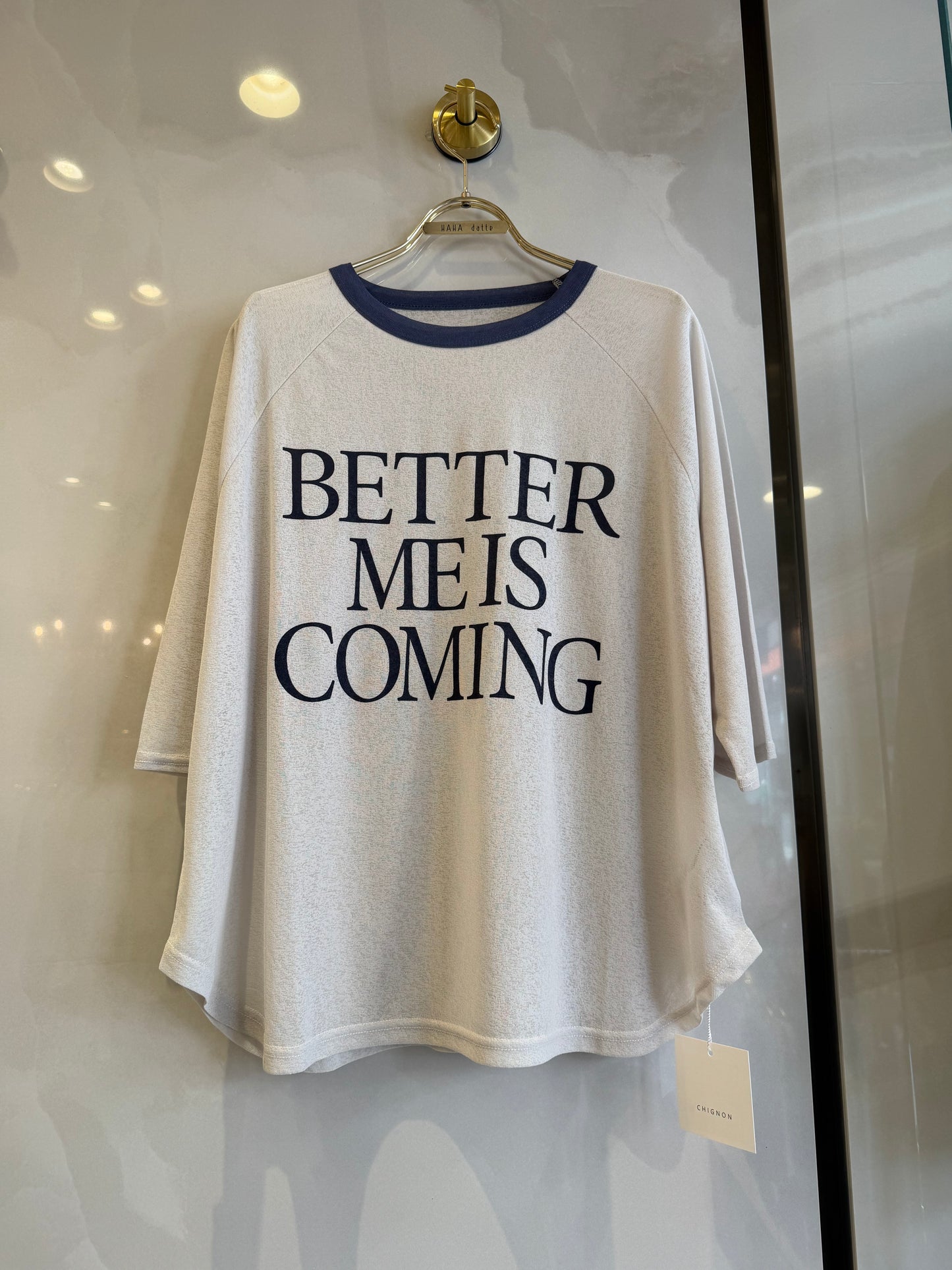 シースルーロゴTシャツ