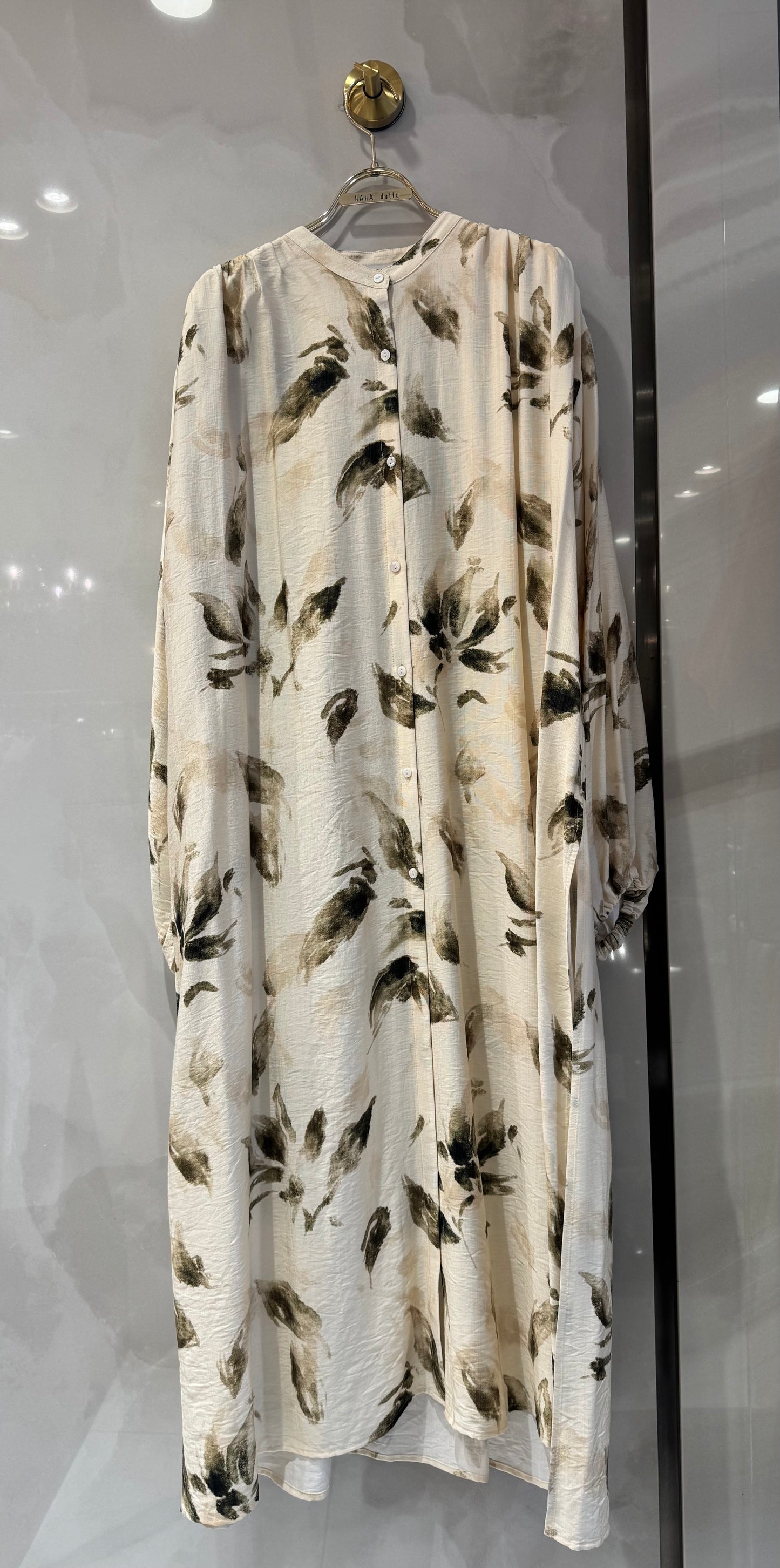 ボタニカル柄ロングワンピース