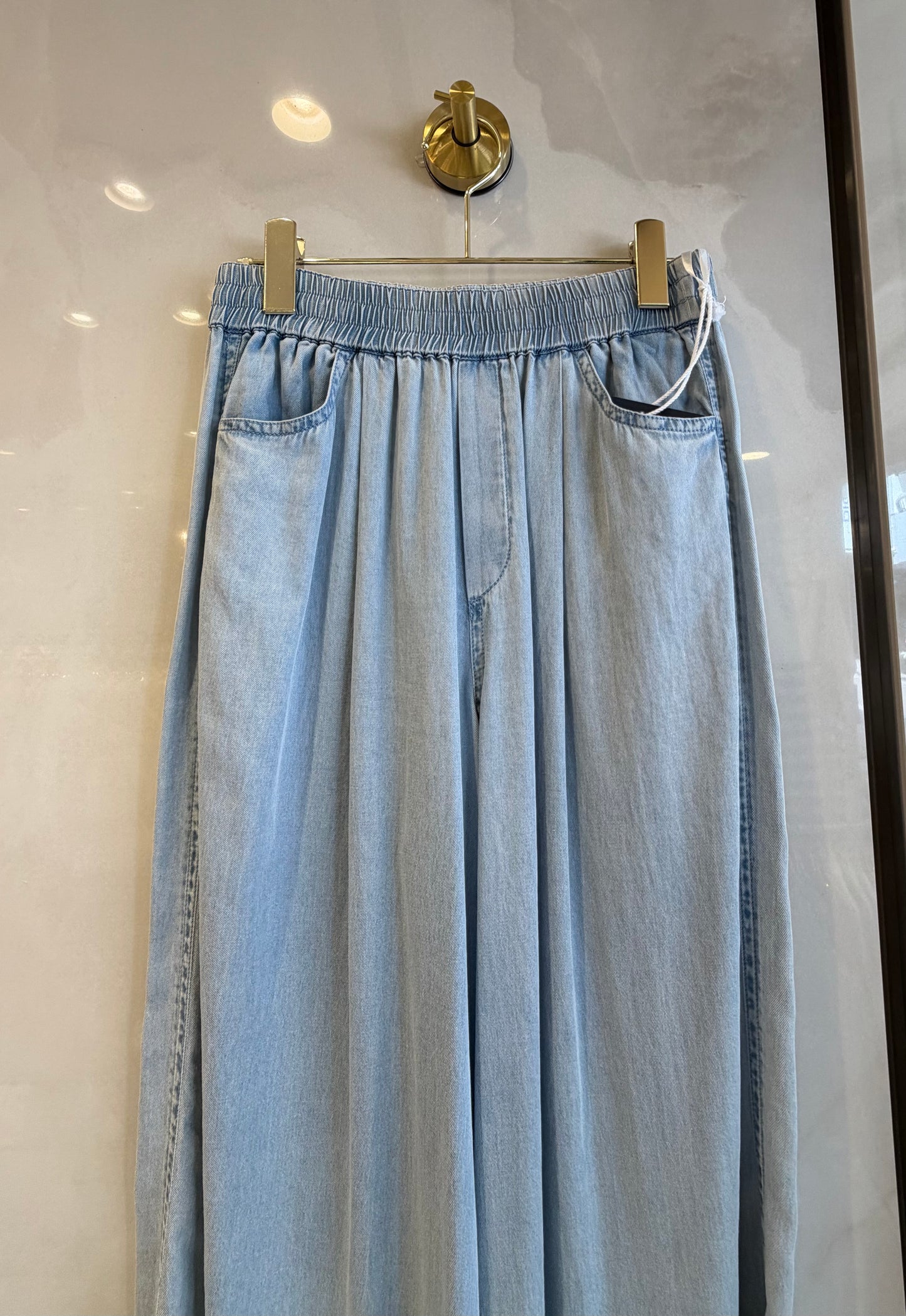 ［BLVE FRONCE］テロテロデニム風パンツ