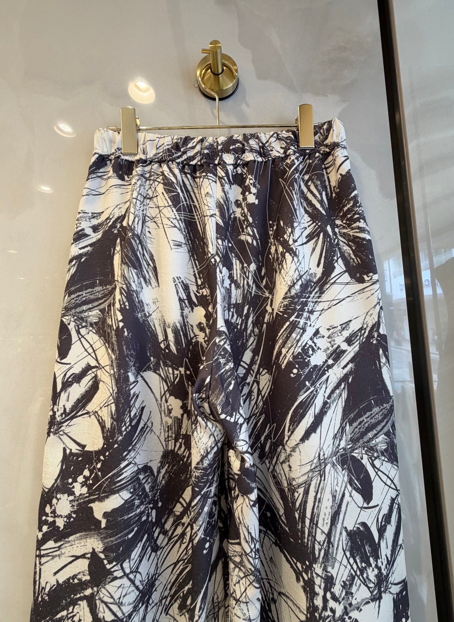 ［ma couleur］ペイント模様のワイドパンツ