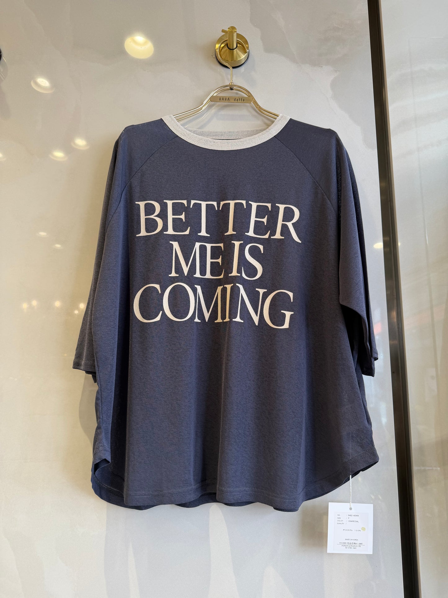 シースルーロゴTシャツ