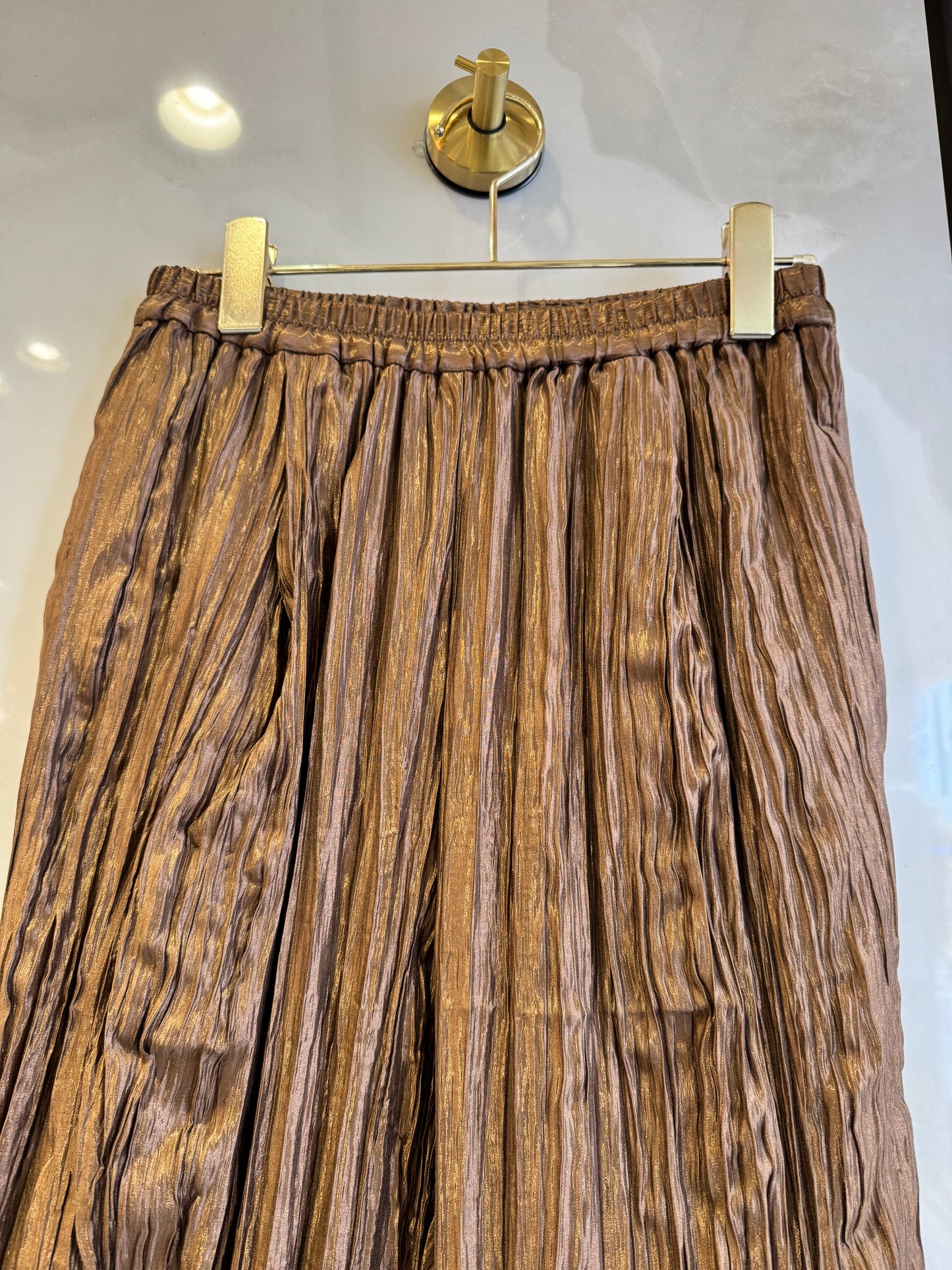 シワ加工ワイドパンツ