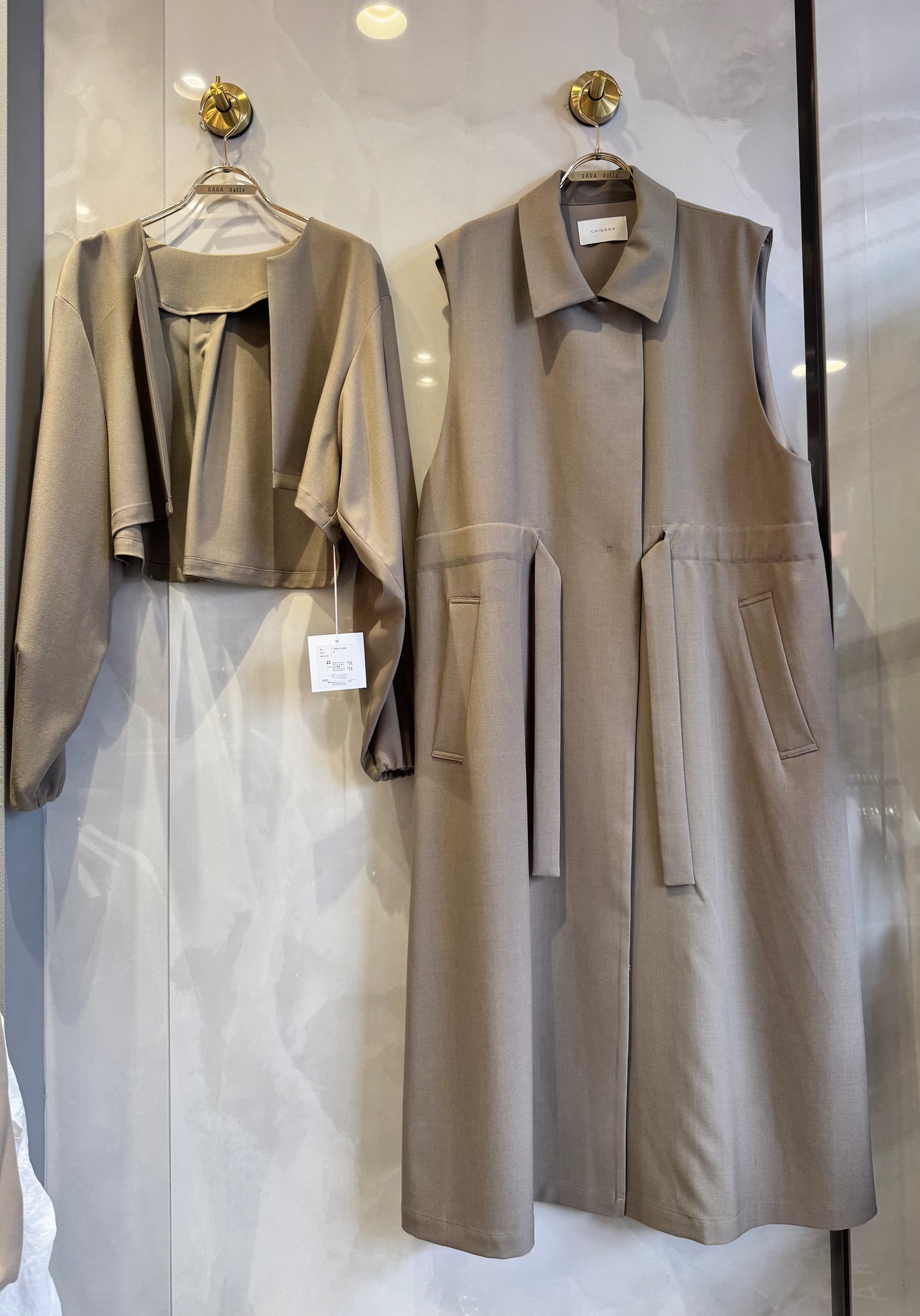 2wayレイヤートレンチコート