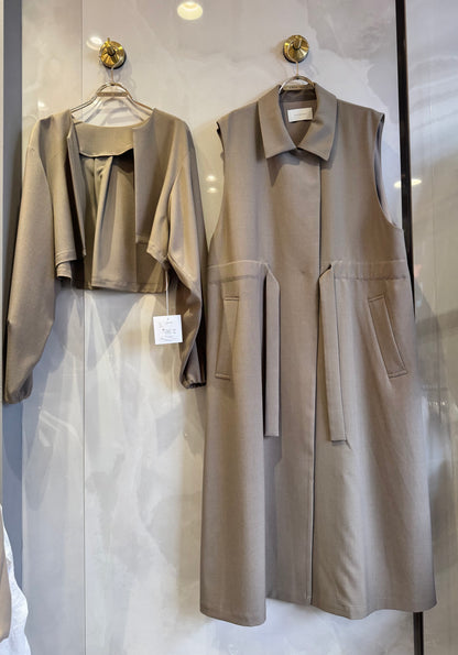 2wayレイヤートレンチコート
