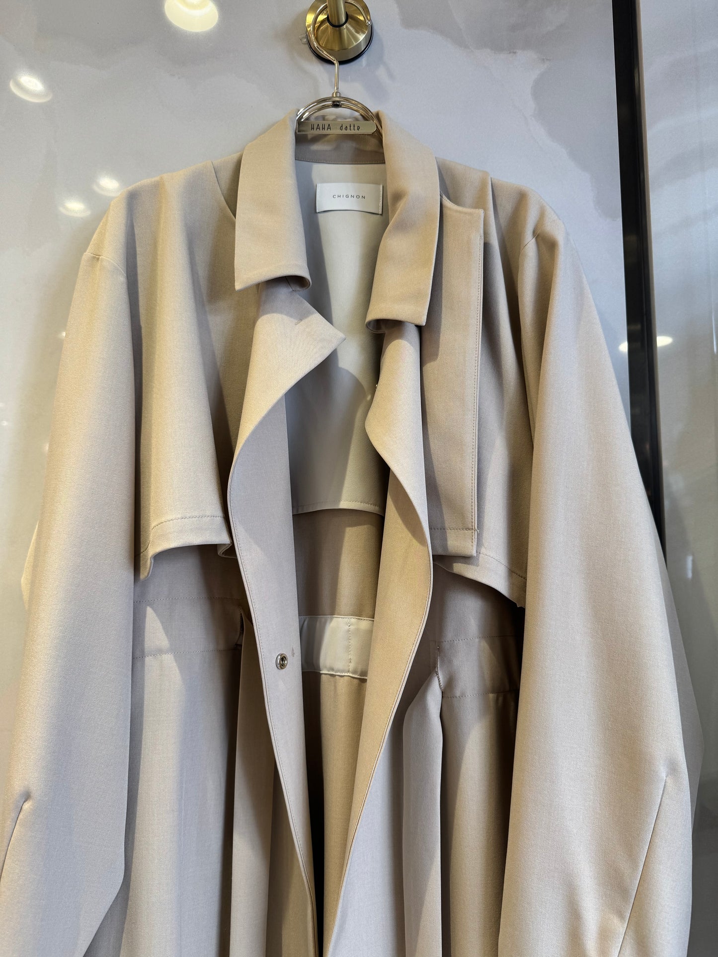 2wayレイヤートレンチコート