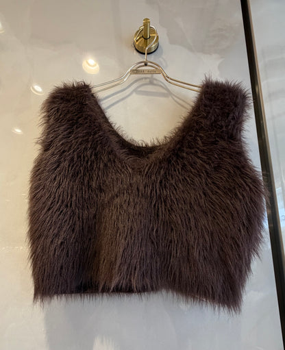［Dignite collier］シャギーベスト
