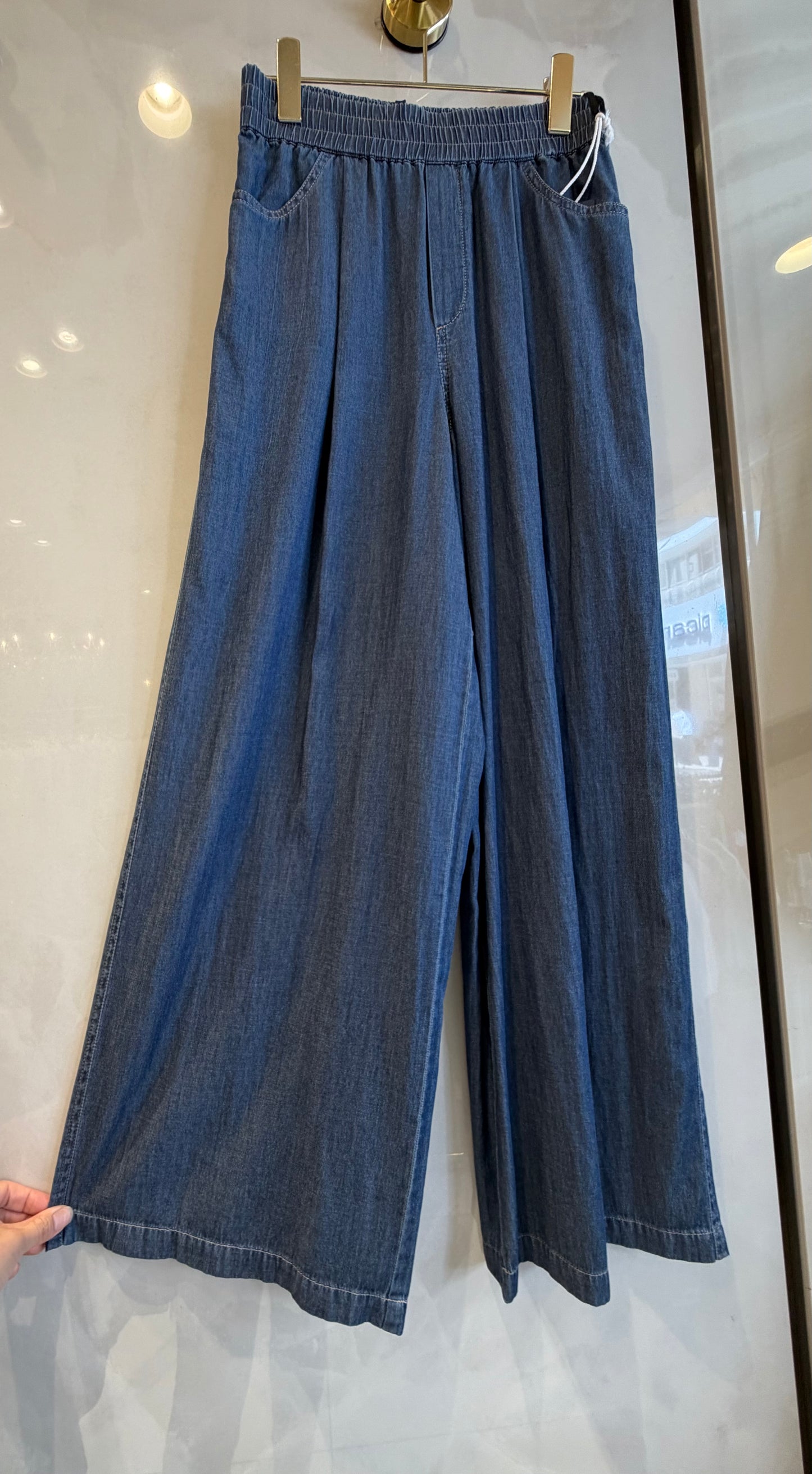 ［BLVE FRONCE］テロテロデニム風パンツ