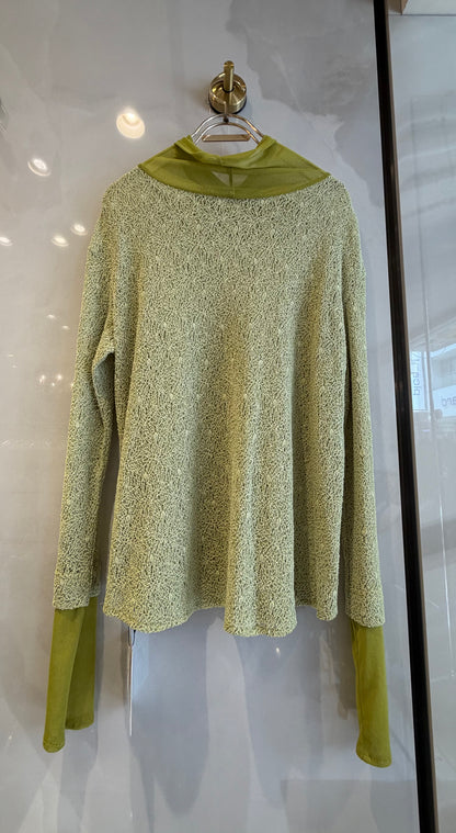 ［Lallia Mu］ラッセルレースニット