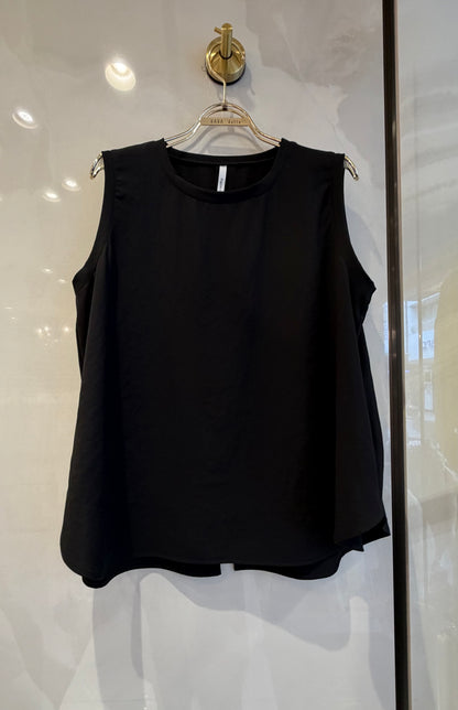 ［Dignite collier］ストレッチシフォンノースリーブ