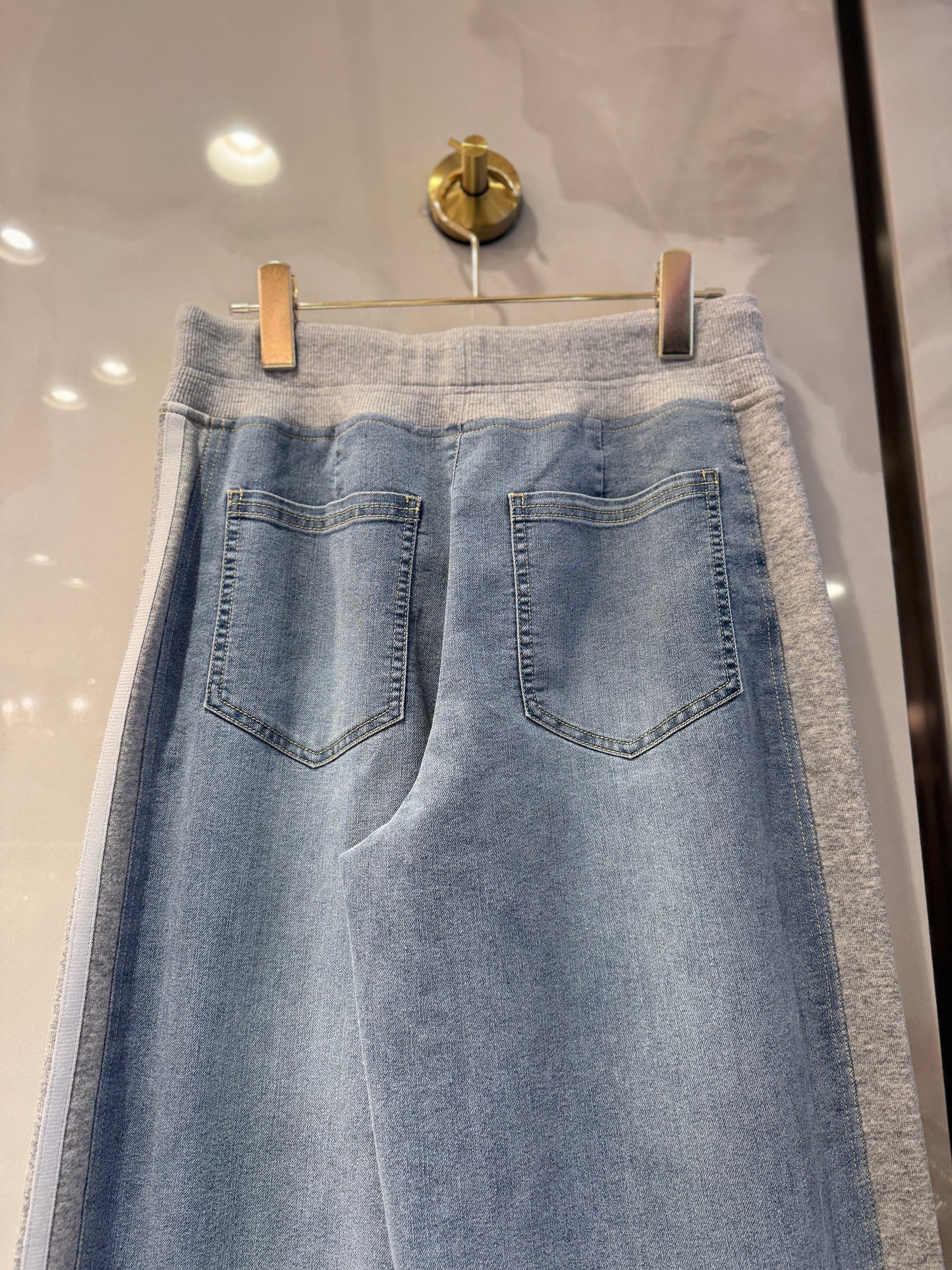 ［BLVE FRONCE］サイドラインワイドデニム