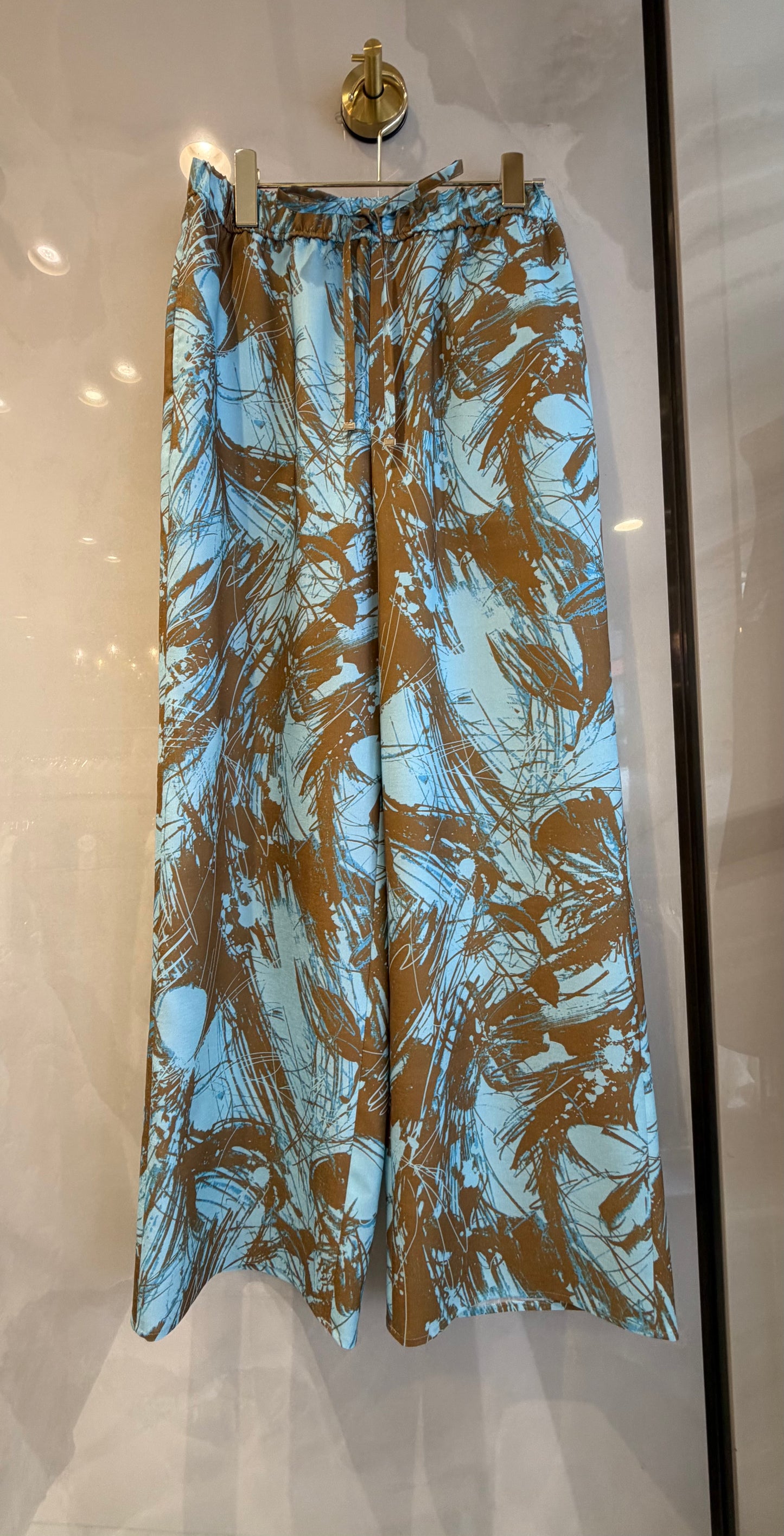 ［ma couleur］ペイント模様のワイドパンツ
