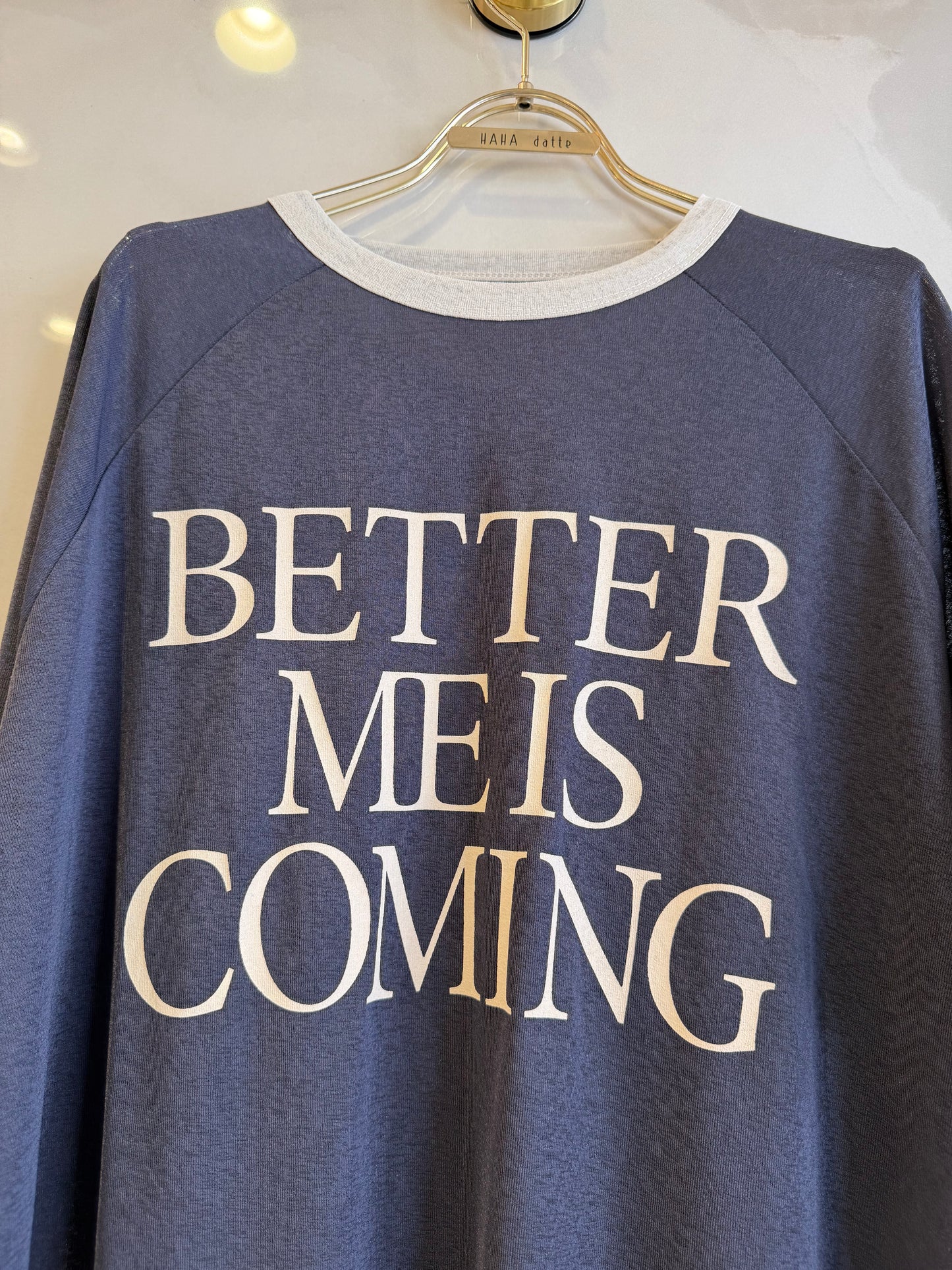 シースルーロゴTシャツ
