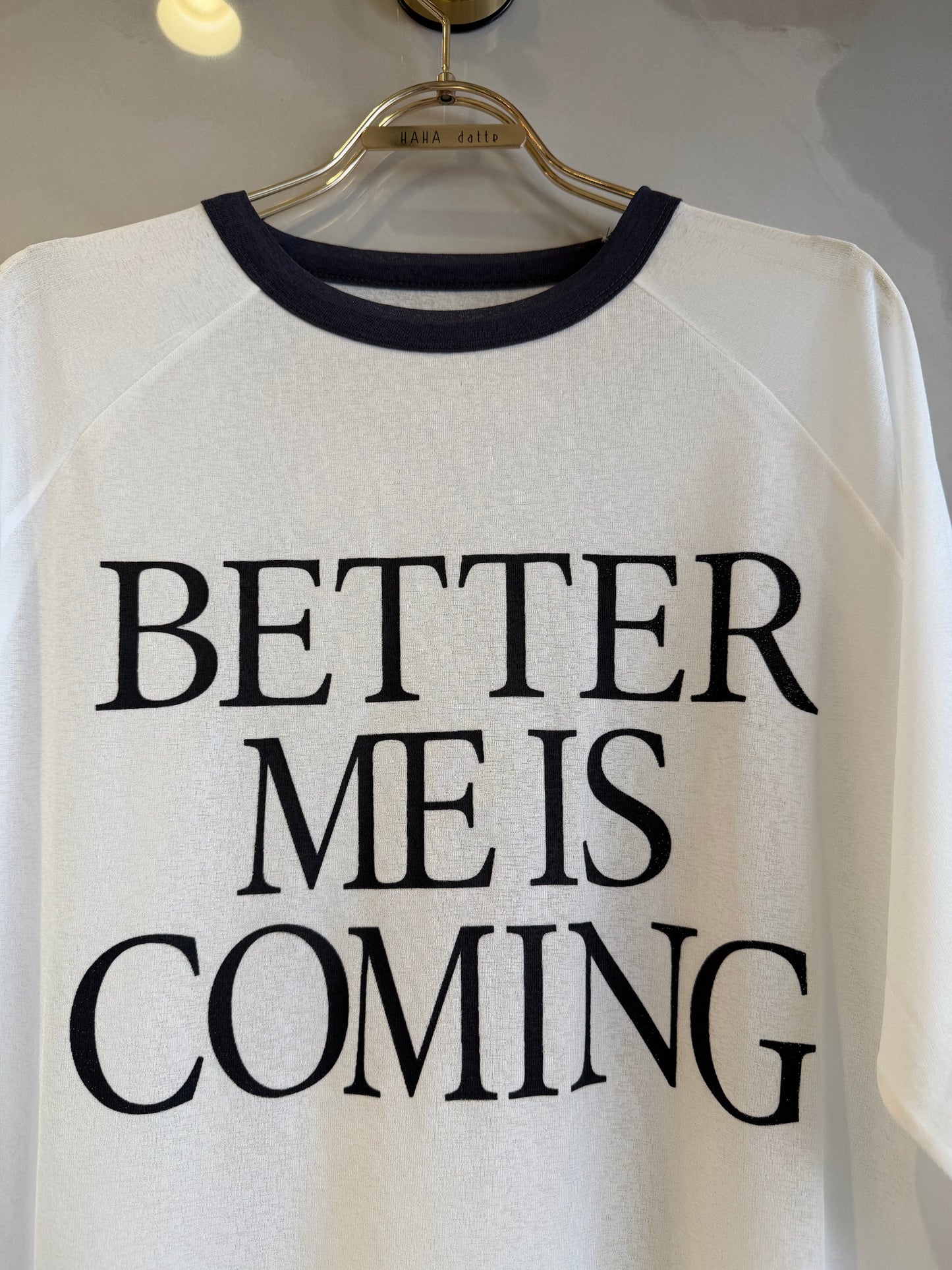 シースルーロゴTシャツ