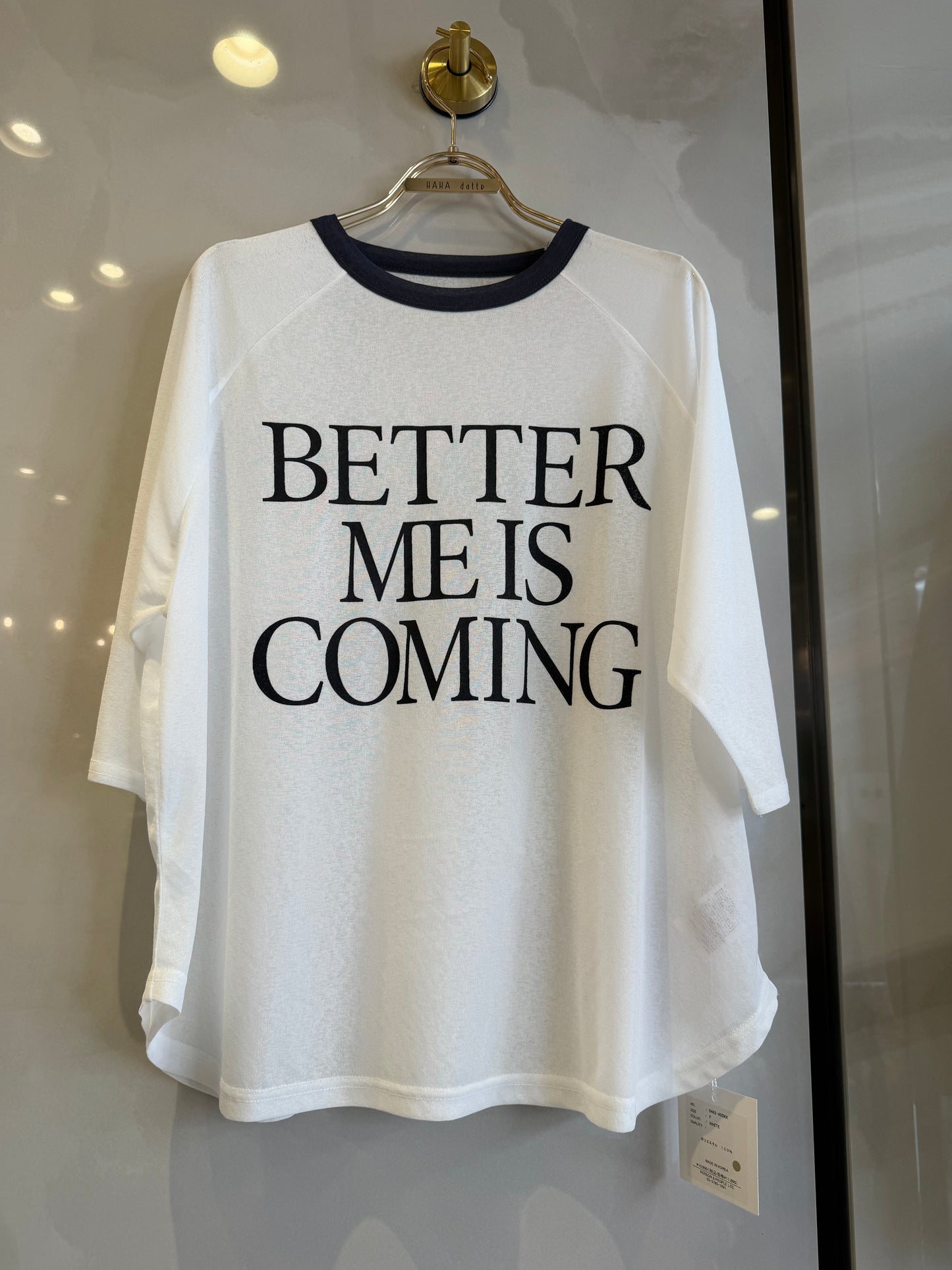 シースルーロゴTシャツ