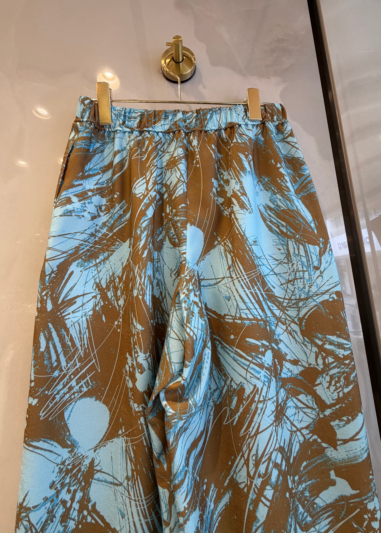 ［ma couleur］ペイント模様のワイドパンツ