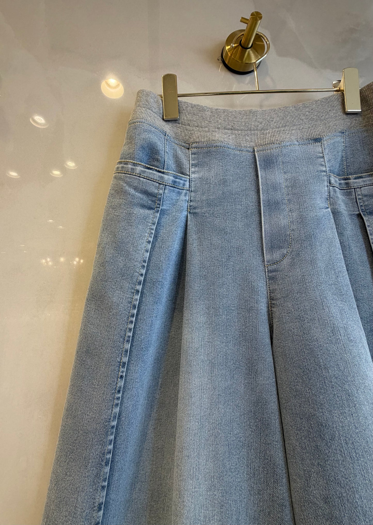 ［BLVE FRONCE］タックワイドデニム
