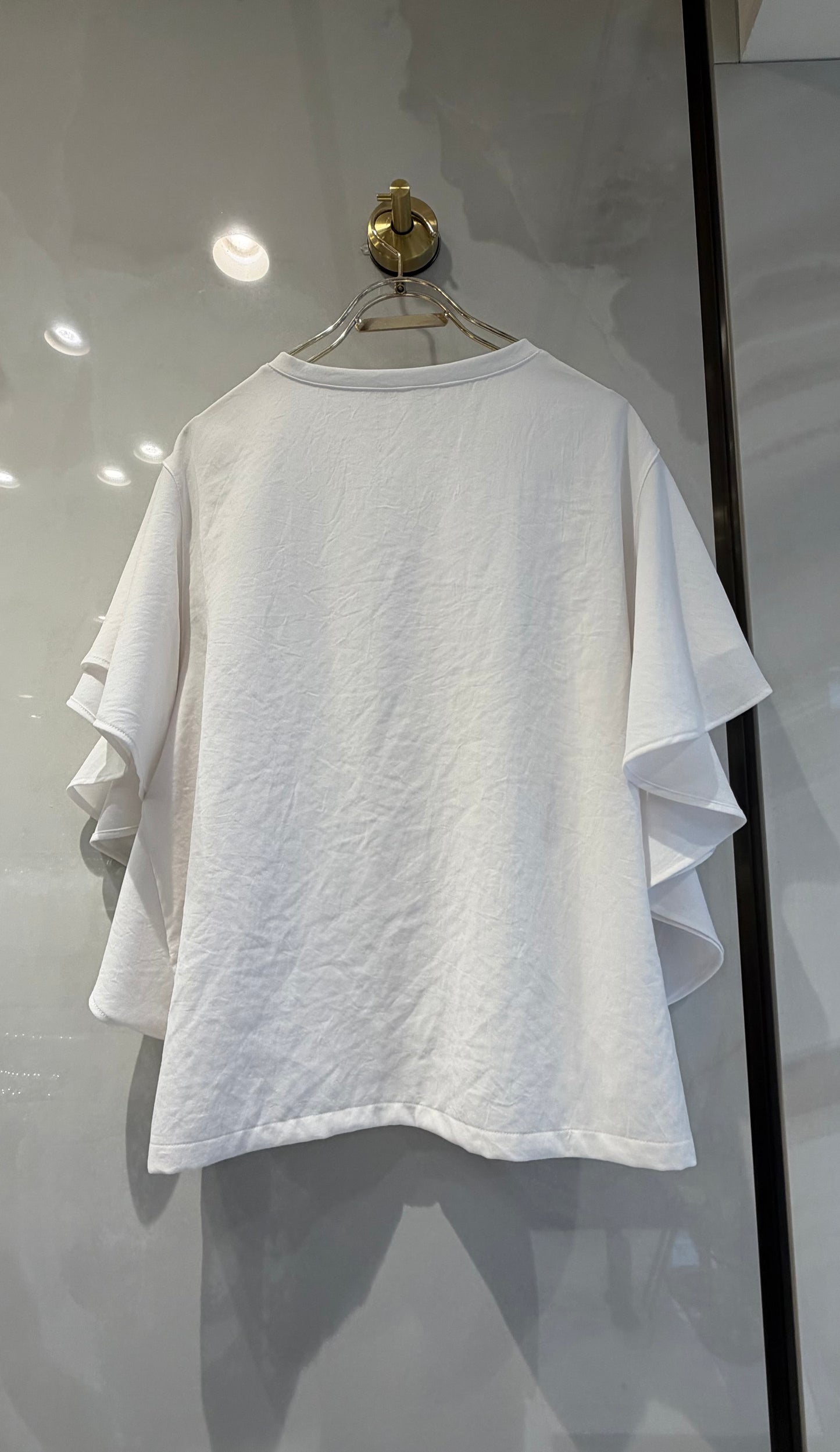 ［Dignite collier］ラッフルスリーブTシャツブラウス