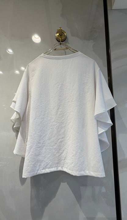 ［Dignite collier］ラッフルスリーブTシャツブラウス