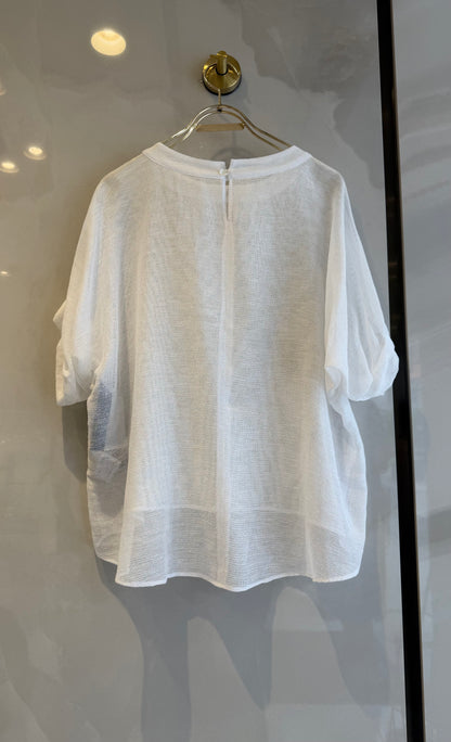 ［BLVE FRONCE］肩ラインのメッシュTシャツ