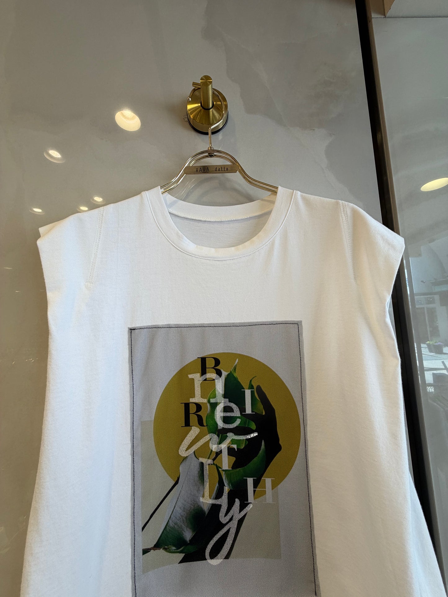 ［Lallia Mu］タックスリーブカットソー
