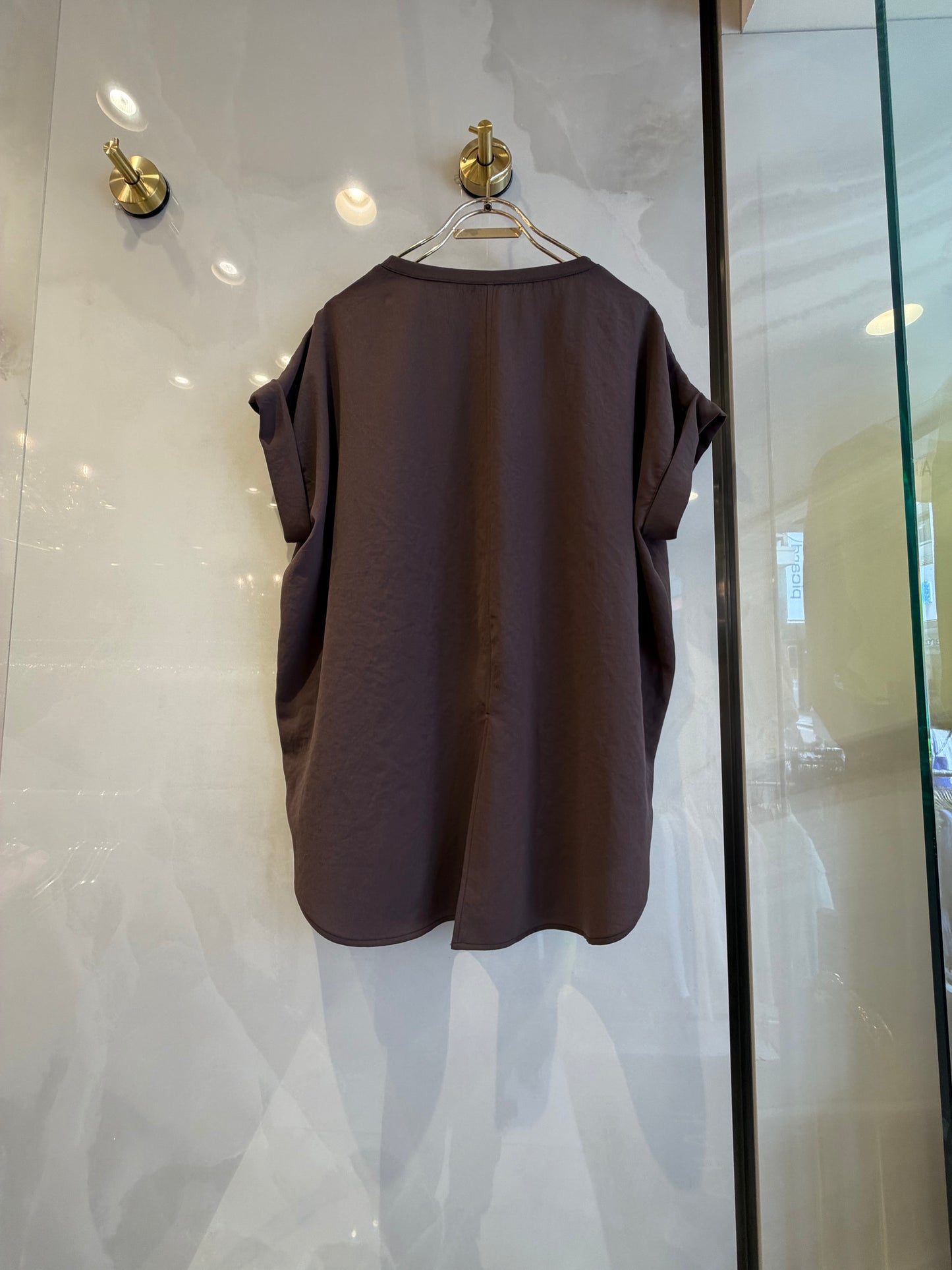 ［Dignite collier］ストレッチシフォンTシャツ