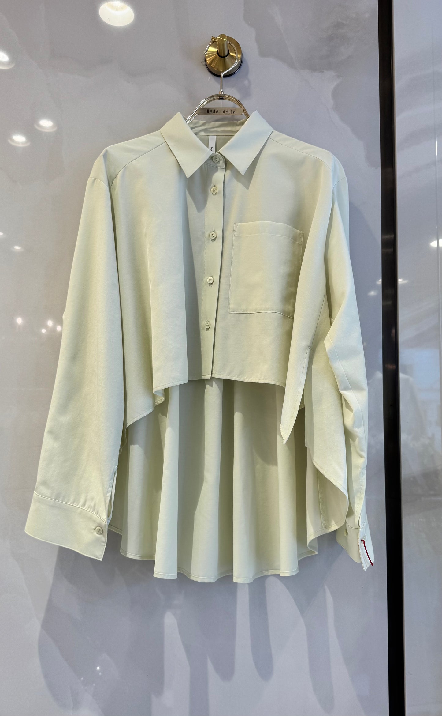 フロント短丈シャツ