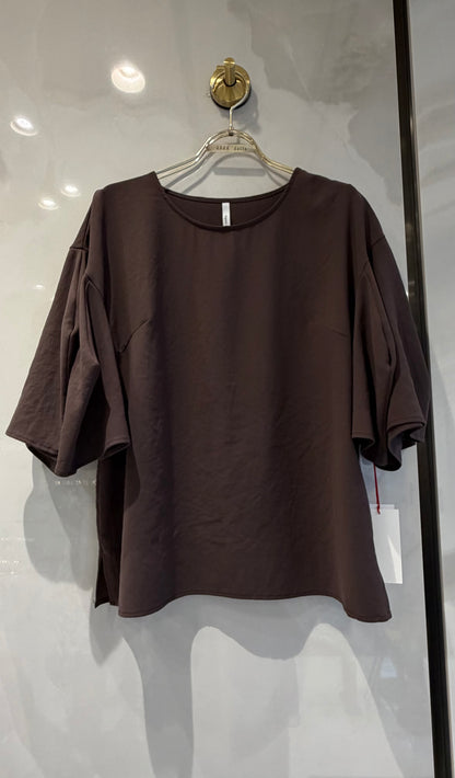 ［Dignite collier］フレアスリーブTシャツブラウス