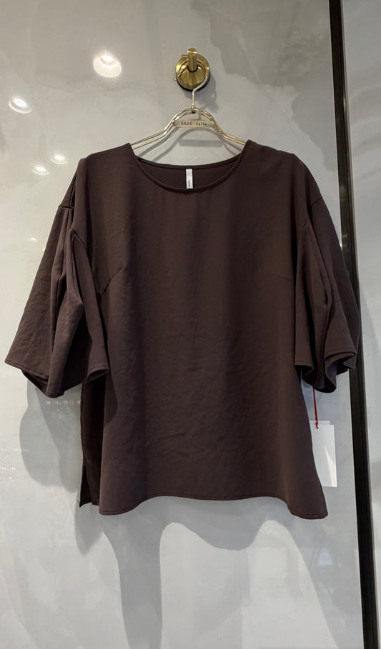 ［Dignite collier］フレアスリーブTシャツブラウス