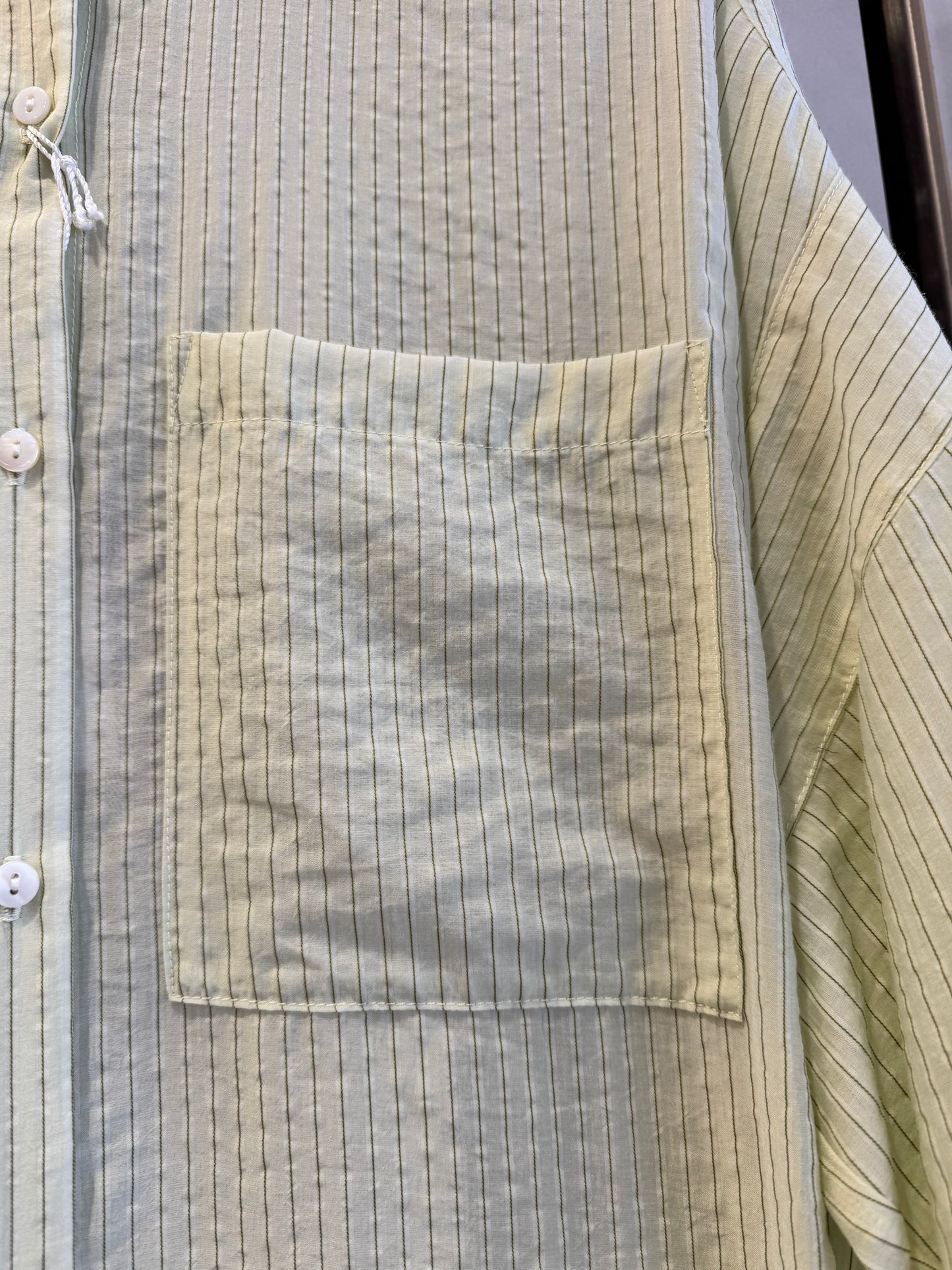 ストライプロングシャツ