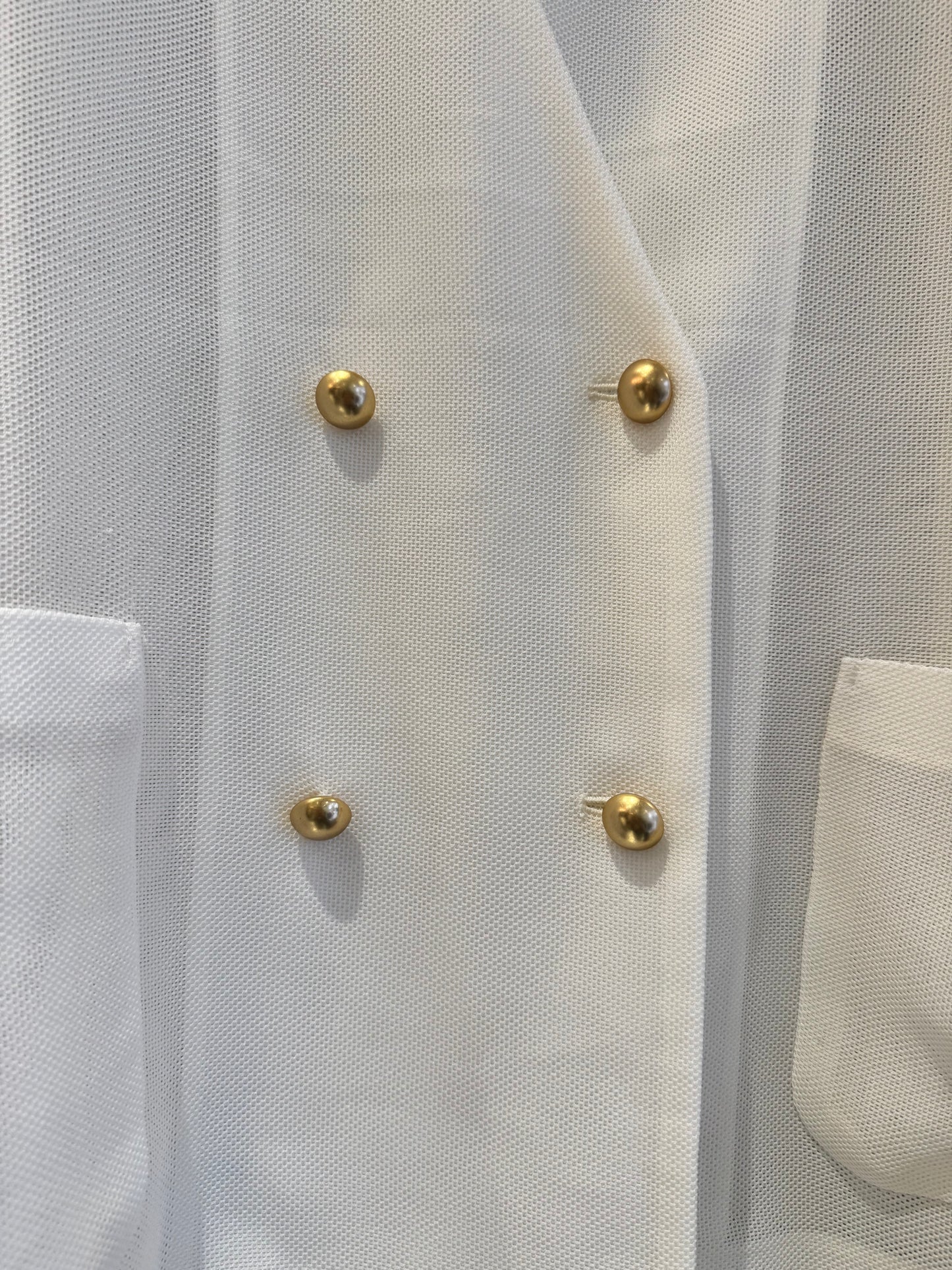 ［Dignite collier ］メッシュノーカラージャケット